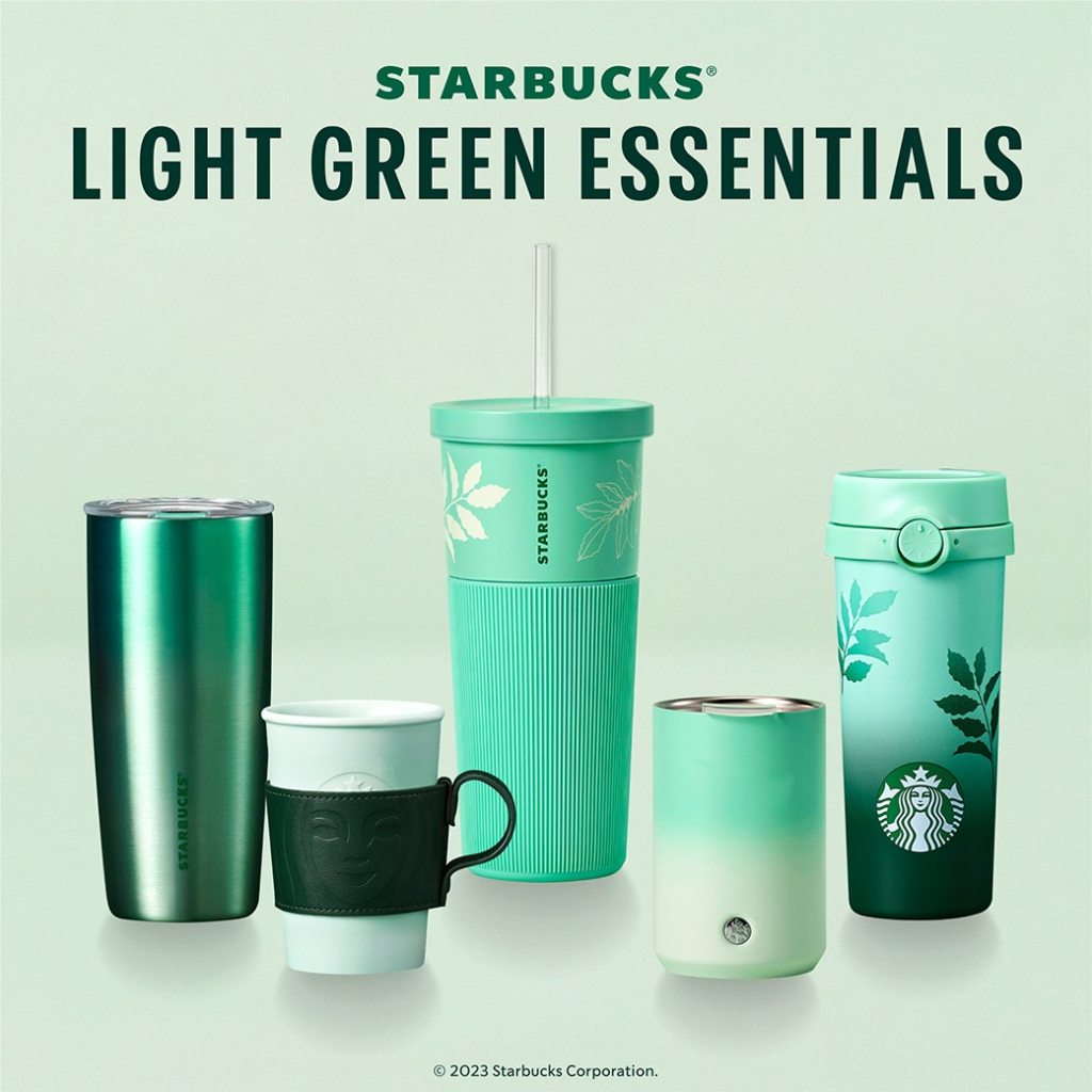 Starbucks Light Green Essential แก้วสตาร์บัคส์โทนสีเขียวอ่อน