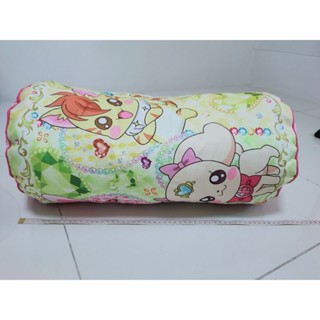 หมอน Precure japan ของใหม่ป้ายห้อย สติ๊กเกอร์แมวทองของแท้ มีลายรอบใบ หมอนใบใหญ่ 50*25เซน