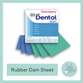 Rubber dam sheet 6x6 , 5x5 แผ่นยางกั้นน้ำลาย