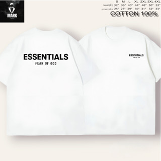 เสื้อยืด เสื้อสกรีนคำพูด ESSENTIALS**เนื้อผ้าCOTTON 100% เนื้อนิ่ม  ไม่ยืด ไม่ย้วย ใส่สบาย  ผ้าไม่บาง**