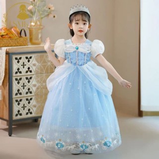 พร้อมส่ง ชุดเจ้าหญิง ซินเดอเรลล่า ชุดเจ้าหญิงสีฟ้า Cinderella