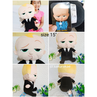 (พร้อมส่ง) ตุ๊กตามือสอง บอสเบบี้ boss baby ตุ๊กตาเด็ก ตุ๊กตาลิขสิทธิ์แท้  ตุ๊กตาผ้า