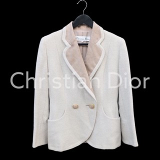 Christian Dior​ #blazer​  มือสอง​ เสื้อสูทผู้หญิง​ ของแท้​ สวยมาก