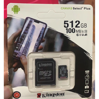 Kingston Micro sd card Memory Card 512GB/256GB/128GB/64GB/32GB/16GB/8GB กล้อง/กล้องติดรถยนต์ / โทรศัพท์มือถือ (เทียบแท้）