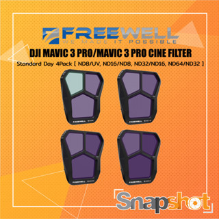 FREEWELL DJI MAVIC 3 PRO/MAVIC 3 PRO CINE FILTER [ND8/UV, ND16/ND8, ND32/ND16, ND64/ND32] STANDARD DAY [FW-M3P-STD]