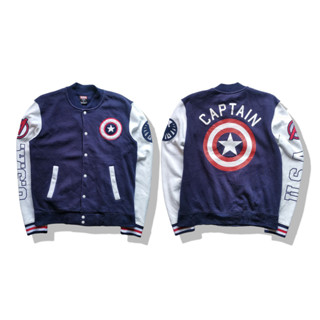 MARVEL X Captain America Varsity Jacket รอบอก 43”