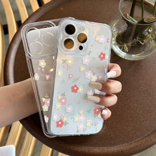 ❤️พร้อมส่งในประเทศไทย❤️เคสไอโฟน ดอกไม้ Clear กันกระแทก Space Case สําหรับ  iPhone 14 Pro 13 12 14 Pro Max 14 XSMAX X/XS