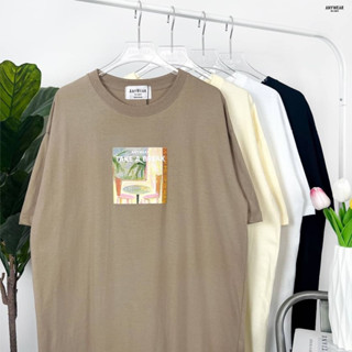 เสื้อยืด AnyWear ลายมินิมอล🍞🥖[ Take A break  ]🍞🥖ผ้าCotton100% ผ้านุ่ม ทรงเกาหลี ใส่สบาย