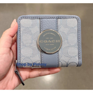 Lonnie Small Zip Around Wallet In Signature Jacquard