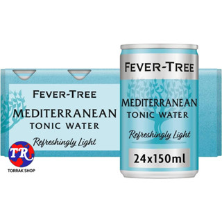 Fever Tree Mediterranean Tonic Water ฟีเวอร์ทรีเมดิเตอร์เรเนีย โทนิกวอเตอร์ เครื่องดื่มอัดก๊าซ 150มล. แพ็ค 24 ขวด