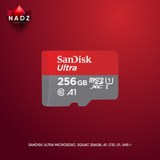 SANDISK Ultra microSDXC, SQUAC 256GB, A1, C10, U1, UHS-I, 150MB/s R, 4x6,  10Y