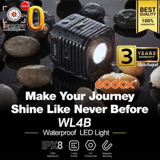 ผ่อน 0%** Godox LED WL4B Waterproof 5600K 1500mAh - รับประกันศูนย์ Godox Thailand 3 ปี