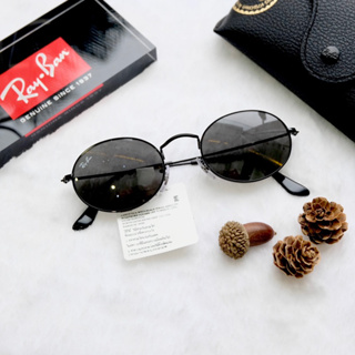 *แท้ พร้อมส่ง RAY-BAN OVAL FALSE - RB3547 002/B1 SIZE 51 MM