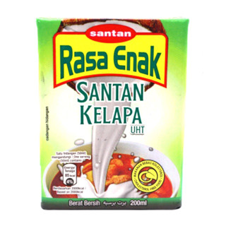 10 Boxes Rasa Enak Coconut Milk Coconut Cream Santan Kelapa 200ml