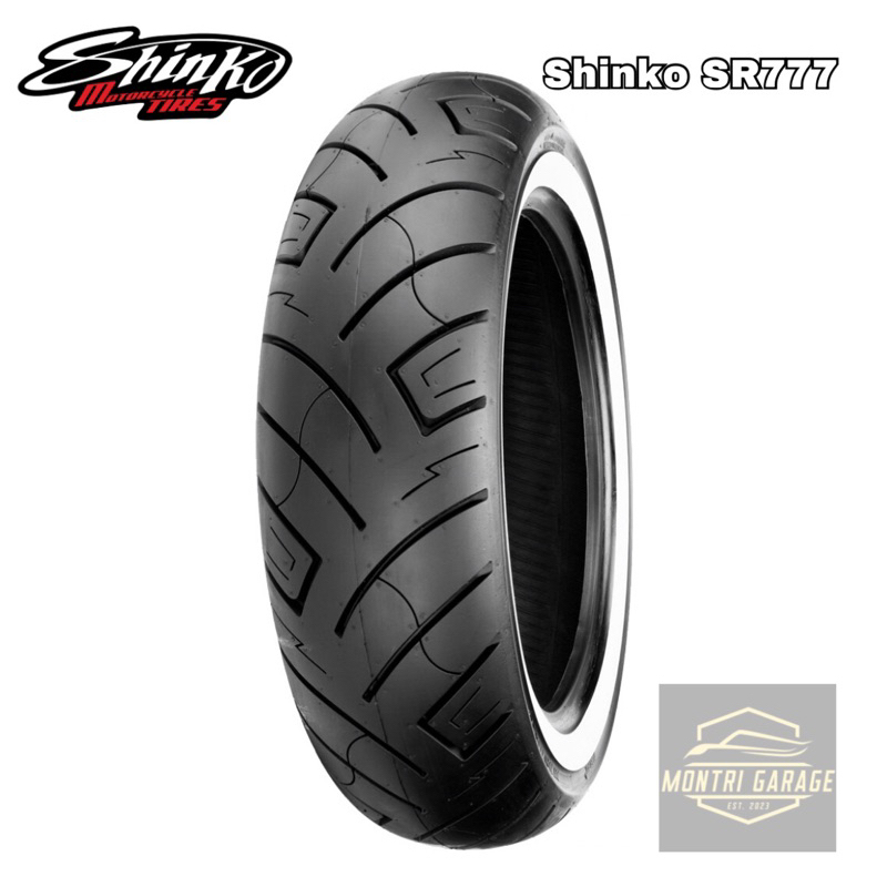 SHINKO SR777 ขอบขาว สำหรับใส่ Harley Davidsons / REBEL / STEED /Dragstar