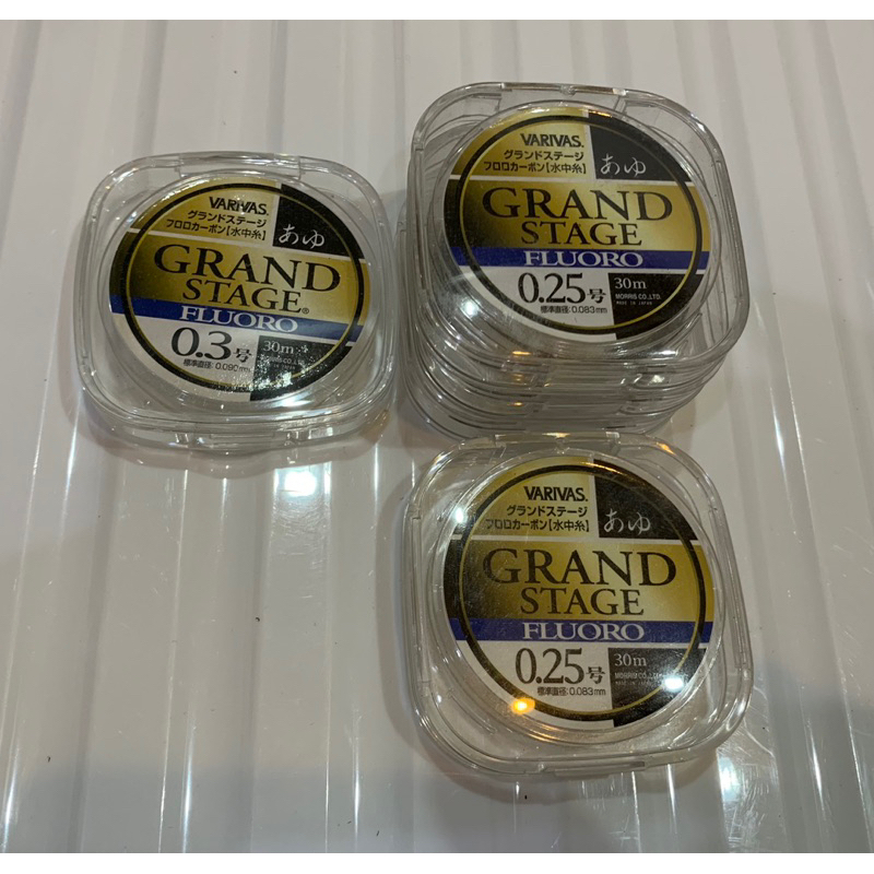 สายเอ็นตกปลา VARIVAS GRAND STAGE(FLUORO)30m.สำหรับงาน micro fishing tanago fishing (made in japan)