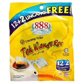 10 Packs 888 Uncang Teh Wangi Ros (Rose Tea Potbag) 2g (14sachets/pack)