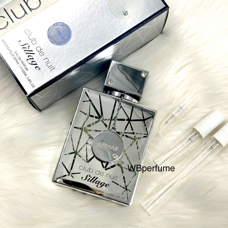 น้ำหอม แบ่งขาย Club de Nuit Sillage EDP กลิ่นคล้าย Creed Aventus Silver Mountain Water