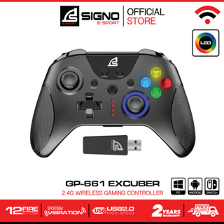 SIGNO E-Sport 2.4G Wireless Gaming Controller รุ่น EXCUBER WC-661 (จอยเกมส์)