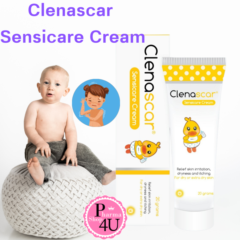 Clenascar Sensicare Cream คลีนาสการ์ เซนซิเเคร์ ครีม สำหรับผิวขาดความชุ่มชื้น ขนาด 20 กรัม#10934