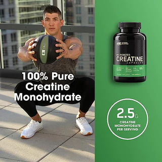 Optimum Nutrition Creatine 2500 - 100 Capsules ช่วยเพิ่มแรงในการออกกำลังกาย และความแข็งแรงของกล้ามเนื้อ