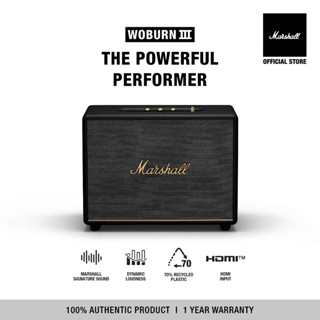 [New Arrival] MARSHALL Woburn III bluetooth black - ลำโพงบลูทูธ ลำโพงmarshall ลําโพงbluetooth ลําโพงบลูทูธเบสหนัก