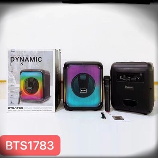 ลำโพงบลูทูธ 8 นิ้ว แถมไมค์ลอยไฟ​ LED รุ่น​ BTS-1783 DYNAMIC[CLEAN&amp;BIG SOUND] ลำโพง
Bluetooth ไร้สาย, ซับวูฟเฟอร์