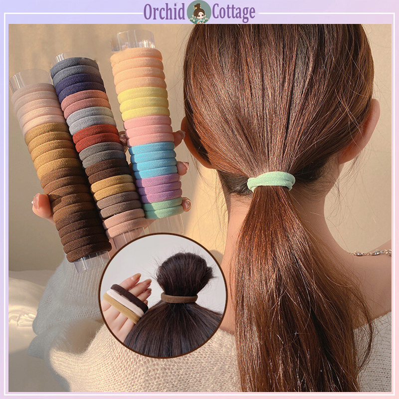 【ส่งจากกรุงเทพ】เชือกผมเครื่องประดับผมเกาหลี ยางรัดผม ยางรัดผมหางม้า ที่คาดผมเกลียว ยางรัดผม เรียบง่ายและหลากหลาย