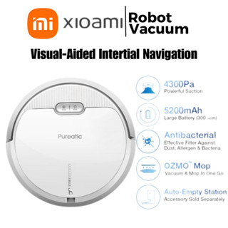 Xiaomi Sweeping Robot เครื่องดูดฝุ่นถูพื้นในครัวเรือน Smart Dust Mopping Sweeper