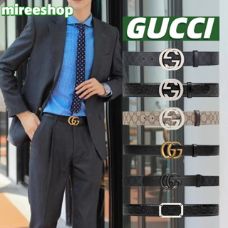 🍒กุชชี่ Gucci เข็มขัด GG Supreme Belt With G Buckle