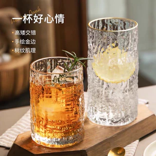 พร้อมส่ง! 『BK holiday shop』 glass แก้วน้ำ ใส ขอบทอง วินเทจ สวย แก้วเครื่องดื่ม ไฮคลาสสุดๆ หรูหราสไตล์