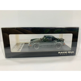 1/64 Alloy simulation car model Porsche RWB930 ducktail ding cement gray