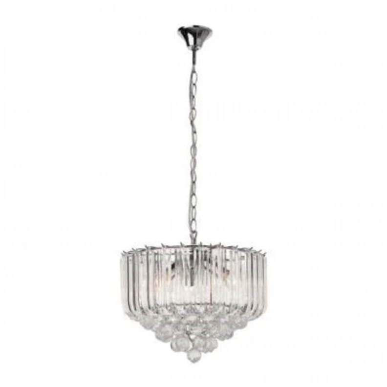 โคมไฟแขวนแก้วเจียระไน LUZINO รุ่น 63130-4 สีใส