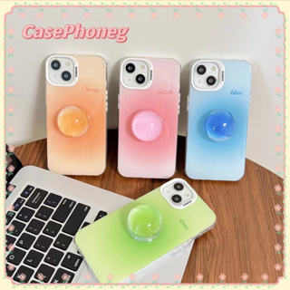 🍑CasePhoneg🍑ขาตั้ง ถอดได้ ป้องกันการหล่น ขอบเต็ม iPhone 11 14 pro max ขั้นพื้นฐาน สีสัน ไล่ระดับ case for iPhone 12 13