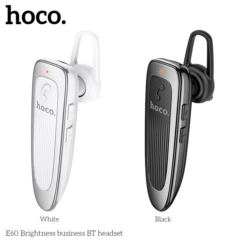 HOCO E60 หูฟังโมโน สมอลทอล์ค BT 5.0 แบตอึด สแตนด์บาย 200 ชม. คุยต่อเนื่อง 10ชม. ใส่สบายเข้ากับใบหู หูฟังบลูทูธ hc3