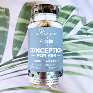 วิตามินบำรุงก่อนตั้งครรภ์ CONCEPTION For Her Fertility Aid &amp; Multi 60 Vegetarian Capsules (Eu Natural®)