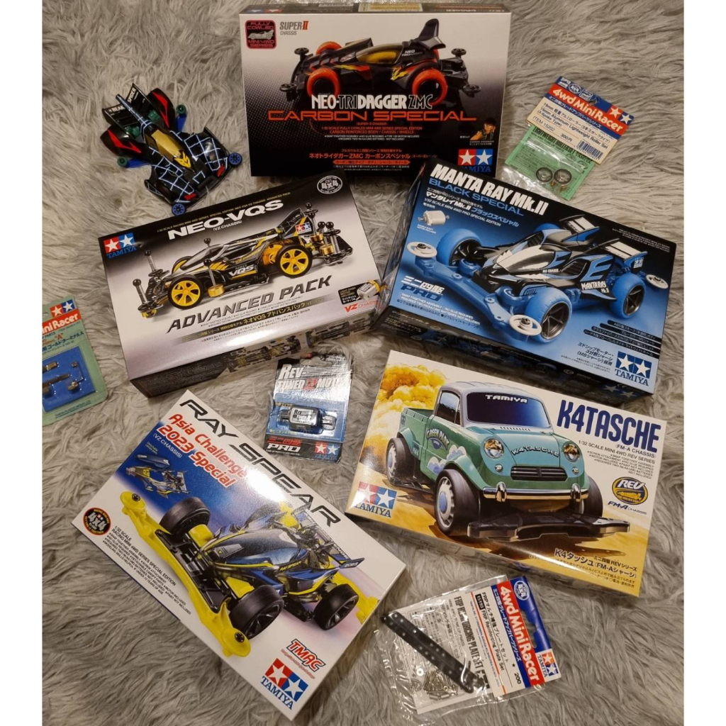 Mini4WD TAMIYA #95508#95647#18720#95466#95598#ZMC#K4#MANTA#RAY-SPEAR#NEO-VQS