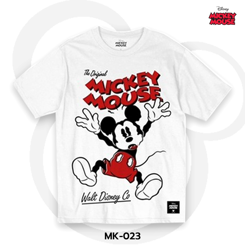 Power 7 Shop เสื้อยืดการ์ตูน มิกกี้เมาส์ ลิขสิทธ์แท้ DISNEY (MK-023)