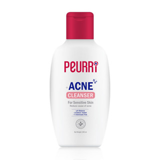 Peurri Clear All Acne Cleanser 100 ml. เพียวรี เคลียร์ ออล แอคเน่ คลีนเซอร์ เจลทำความสะอาดผิวหน้าและผิวกาย อ่อนโยนพิเศษ สำหรับผิวแพ้ง่าย 100 มล.