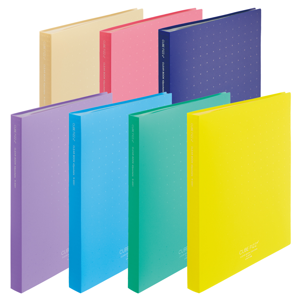 LIHIT Cube Fizz Clear Book A4 (แฟ้มโชว์เอกสาร 42 ซอง) N-6001