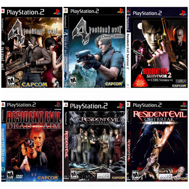 แผ่นเกมส์Ps2 - Resident Evil (7ภาค)