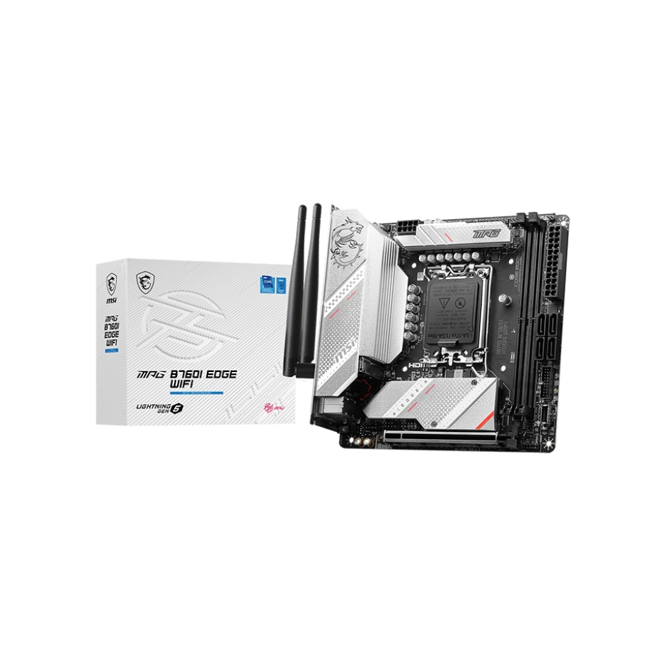 MSI MPG B760I EDGE WIFI DDR5 Intel LGA1700 ITX Motherboard เมนบอร์ด