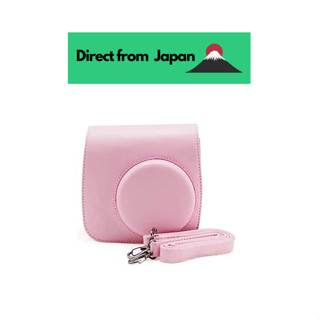 Fujifilm ฝาครอบกล้องทันที Cheki Instax Mini 8 Mini8S (สีชมพู)