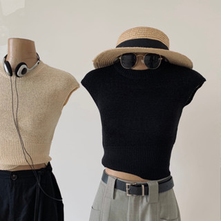 SEOUL SEEN Open-Back Knit Top เสื้อknit เว้าหลัง