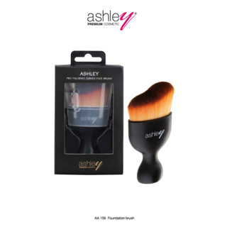 Ashley Pro Tailoring Curved Face Brush AA 156 แปรงลงรองพื้นขนนุ่ม เกลี่ยง่าย