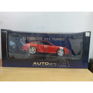 AUTOart 1/18th Scale PORSCHE 911 TURBO / RED Diecast Miniature Car from Japan