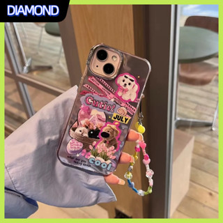 💲คูปองเคลม💲เคสไอโ case for iphone 11 12 ลูกสุนัขอะนิเมะ เคส 14 13 12 11 pro max ชุบ ทนทาน ป้องกันการตก