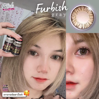 คอนเเทคเลนส์ Bigeye บิ๊กอาย Furbish สีเทา สีน้ำตาล ✨คอนเเทคเลนส์กรองเเสง✨