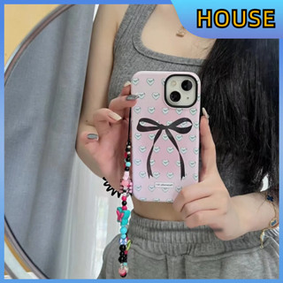 💲คูปองเคลม💲เคสไอโ case for iphone 11 12แฟชั่น เพิ่มห่วงโซ่ เคส 14 13 12 11 pro max ป้องกันการตก ทนทาน