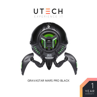 ลำโพง GravaStar Mars Pro ลำโพงไร้สาย Sci-fi Bluetooth Speaker ลำโพงบลูทูธ ลำโพงทรงหุ่นยนต์ Black by UTECH